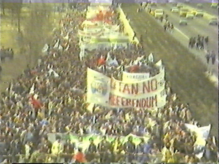 IV Marcha a Torrejón contra la OTAN. 1984.