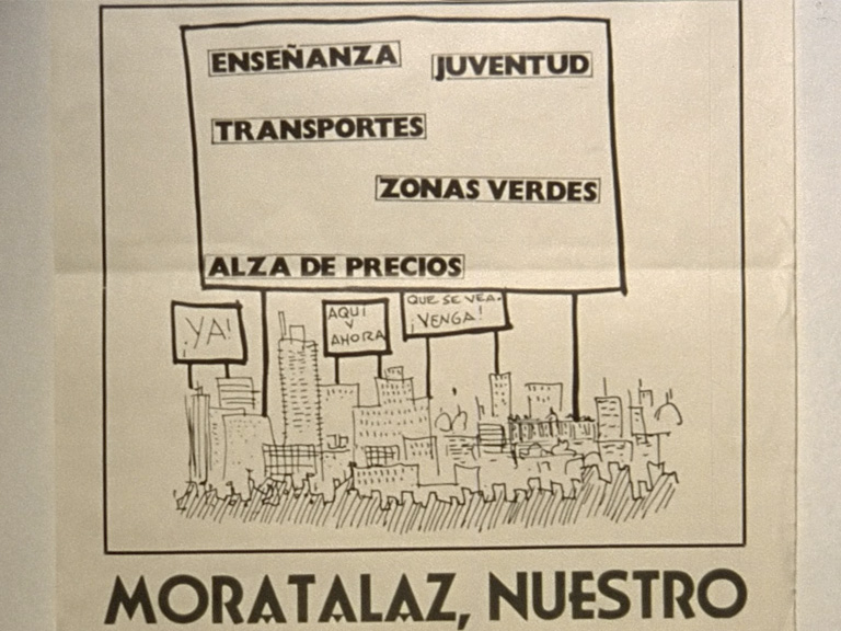 Folleto de la AVV de Moratalaz. Madrid