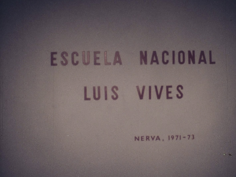 Cabecera del documental sobre la Escuela Nacional Luis Vives. 1971-73