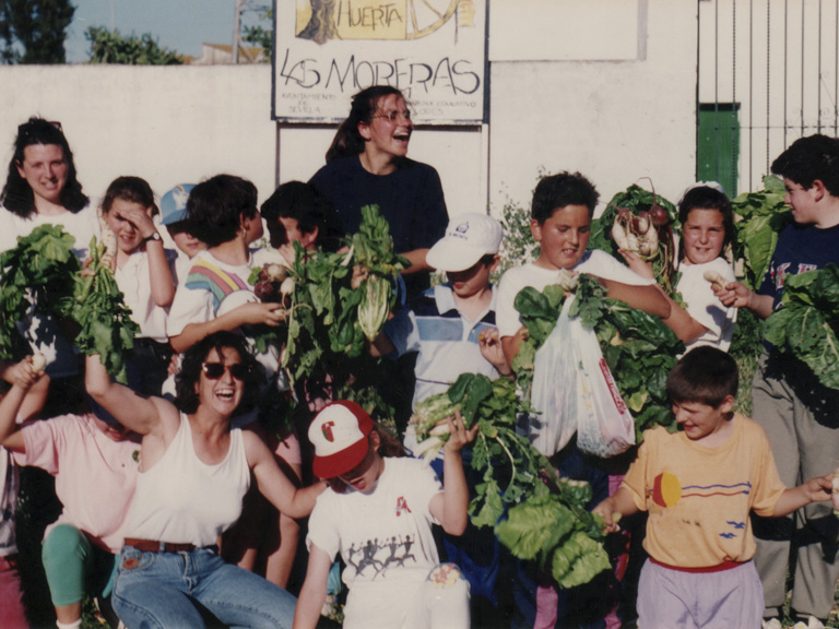 Programa de huertos escolares en la Huerta de las Moreras