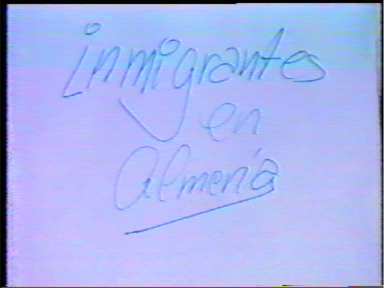 Cabecera del documental Inmigrantes en Almería